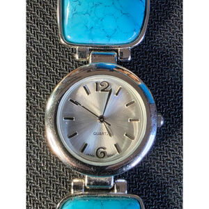 Women's Unbranded Silver & Turquoise colored Quartz Watch, One Size